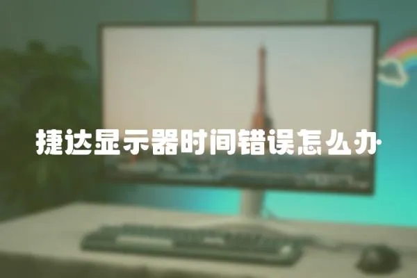 捷達顯示器時間錯誤怎么辦