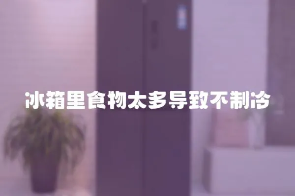 冰箱里食物太多導(dǎo)致不制冷