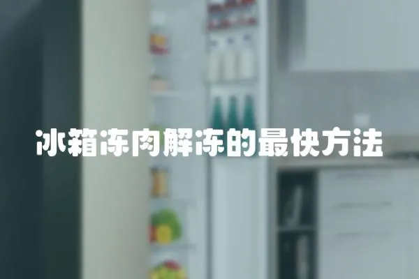 冰箱凍肉解凍的最快方法