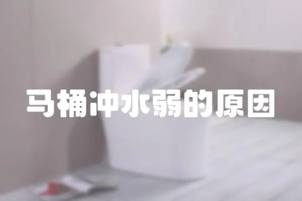 馬桶沖水弱的原因