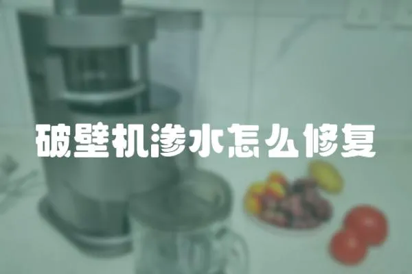 破壁機滲水怎么修復