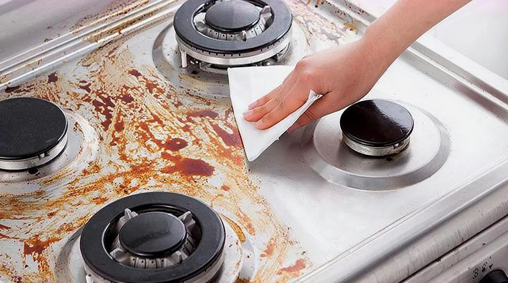 煤氣灶上的油污怎么清洗