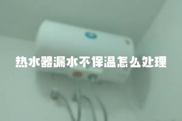熱水器漏水不保溫怎么處理