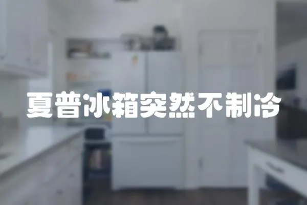 夏普冰箱突然不制冷