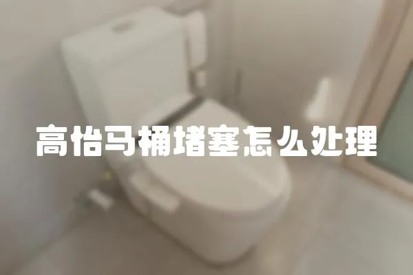 高怡馬桶堵塞怎么處理