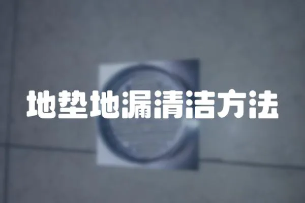 地墊地漏清潔方法