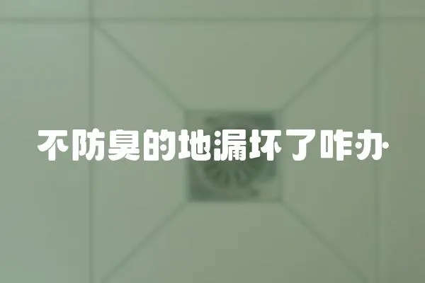 不防臭的地漏壞了咋辦