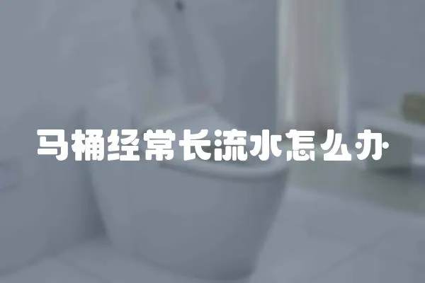 馬桶經常長流水怎么辦