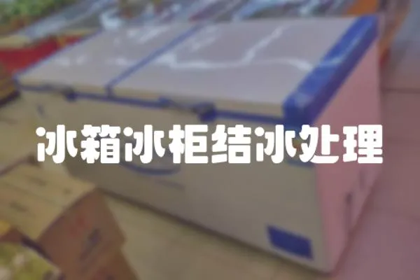 冰箱冰柜結冰處理