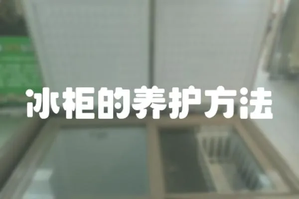 冰柜的養護方法