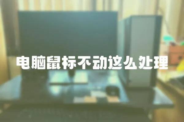 電腦鼠標不動這么處理