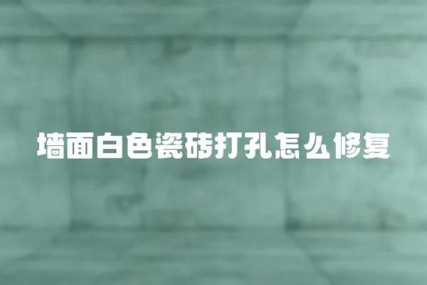 墻面白色瓷磚打孔怎么修復(fù)