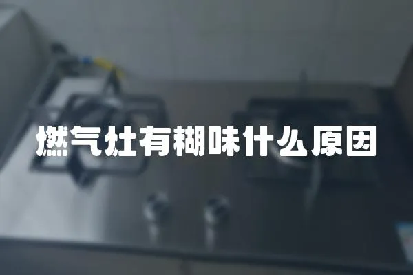 燃气灶有糊味什么原因