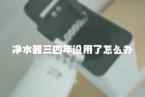凈水器三四年沒用了怎么辦
