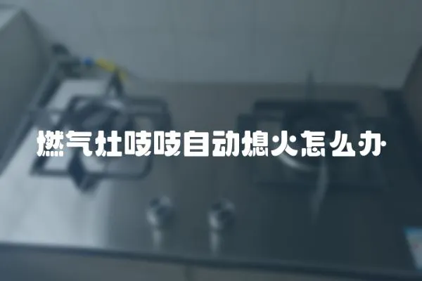燃氣灶吱吱自動熄火怎么辦
