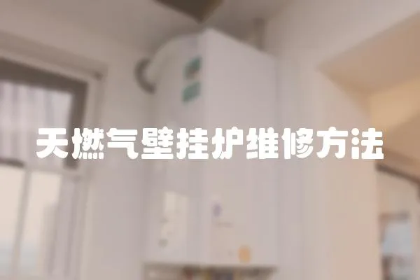 天燃氣壁掛爐維修方法