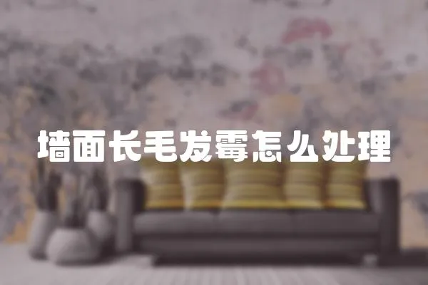 墻面長毛發霉怎么處理