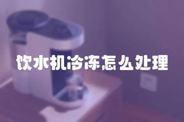 飲水機(jī)冷凍怎么處理