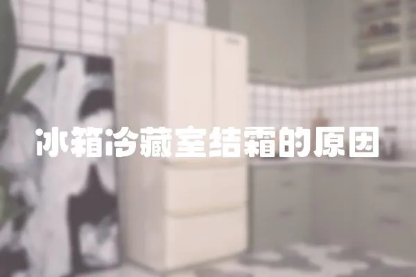 冰箱冷藏室結霜的原因
