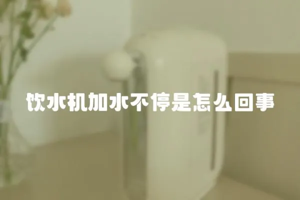 飲水機加水不停是怎么回事