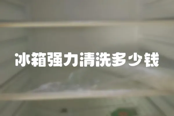 冰箱強力清洗多少錢