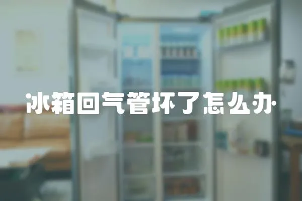 冰箱回氣管壞了怎么辦