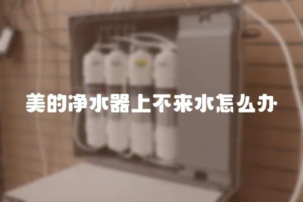 美的凈水器上不來水怎么辦