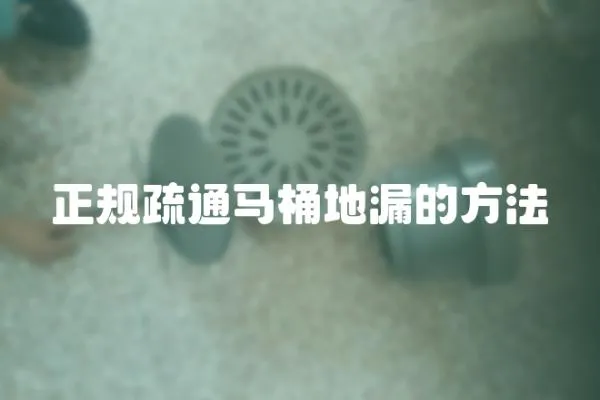 正規疏通馬桶地漏的方法