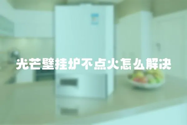光芒壁掛爐不點火怎么解決