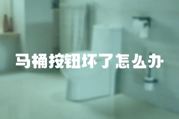 馬桶按鈕壞了怎么辦