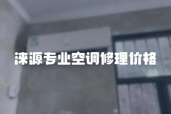 淶源專業空調修理價格