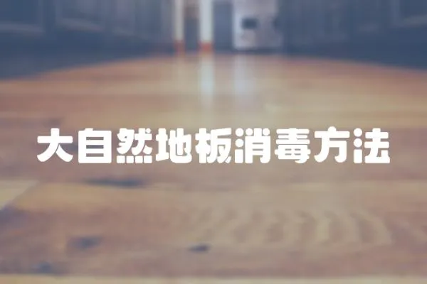 大自然地板消毒方法