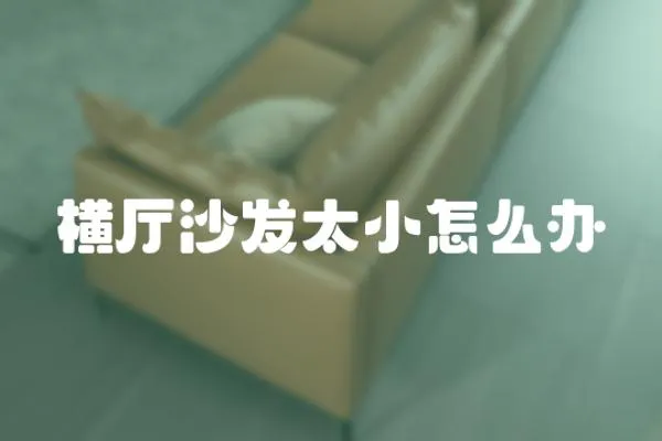 橫廳沙發(fā)太小怎么辦