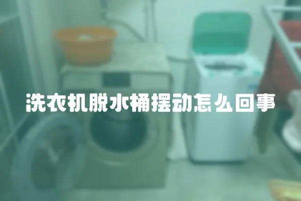 洗衣機脫水桶擺動怎么回事