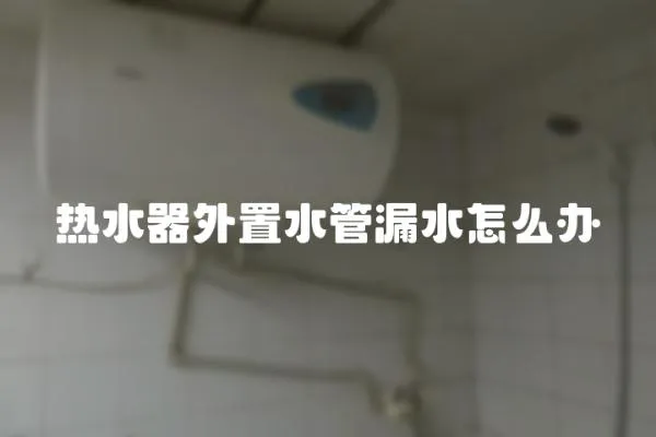 熱水器外置水管漏水怎么辦