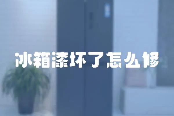 冰箱漆壞了怎么修