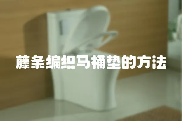 藤條編織馬桶墊的方法