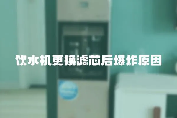 飲水機更換濾芯后爆炸原因