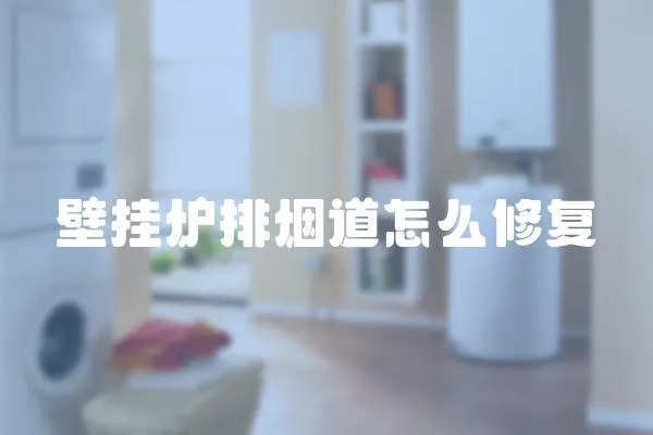 壁掛爐排煙道怎么修復(fù)