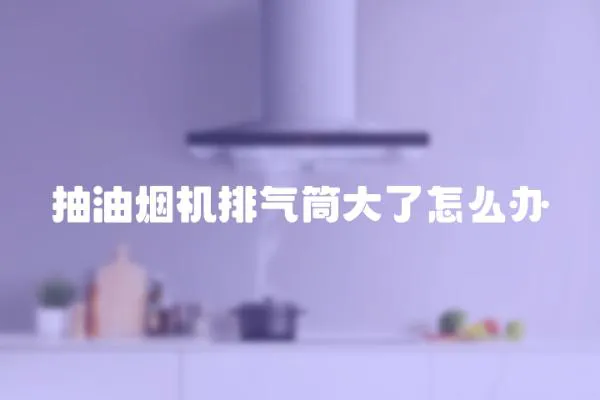 抽油烟机排气筒大了怎么办