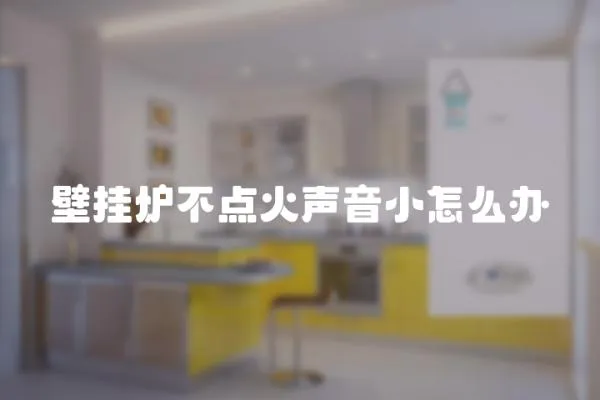 壁掛爐不點火聲音小怎么辦
