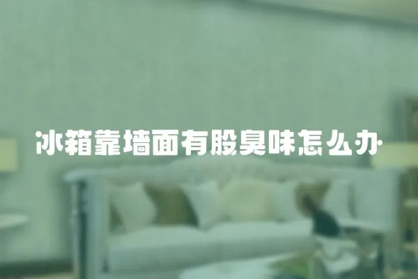 冰箱靠墻面有股臭味怎么辦