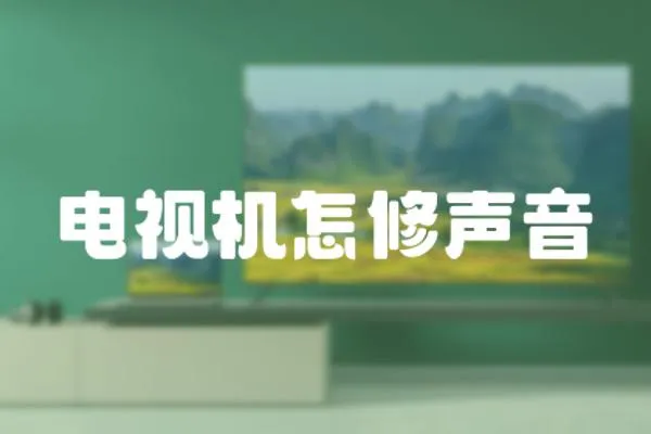 電視機(jī)怎修聲音