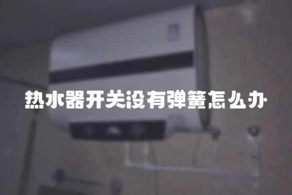 熱水器開關沒有彈簧怎么辦