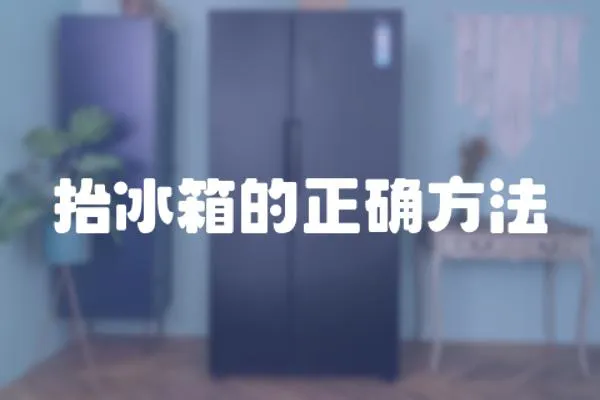 抬冰箱的正確方法