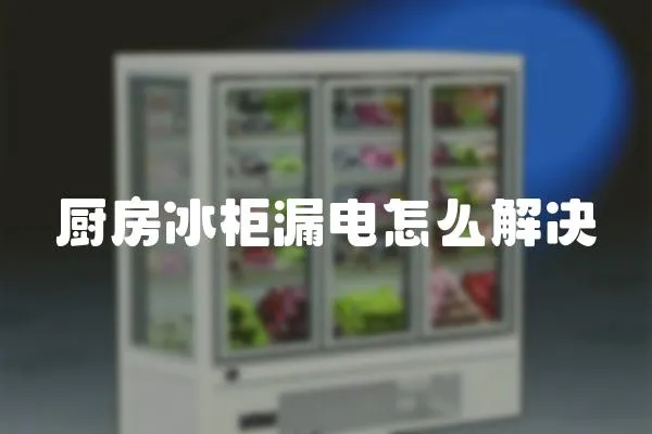 廚房冰柜漏電怎么解決