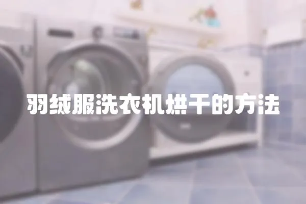 羽絨服洗衣機烘干的方法