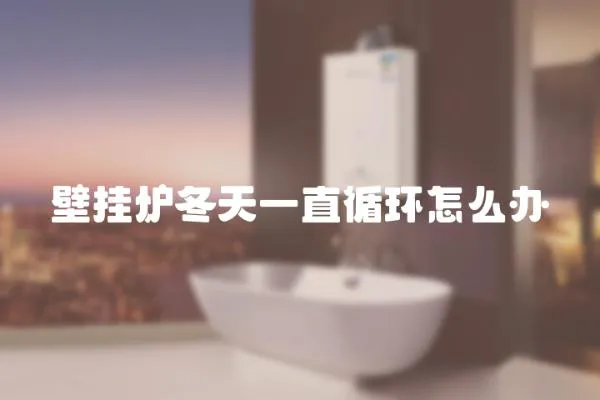 壁掛爐冬天一直循環(huán)怎么辦