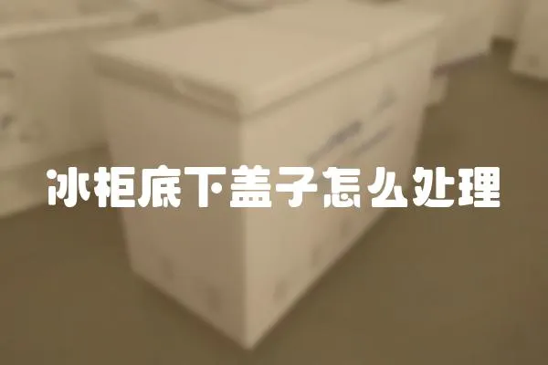 冰柜底下蓋子怎么處理