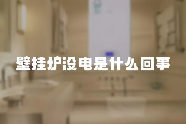 壁掛爐沒(méi)電是什么回事
